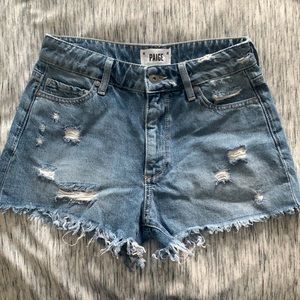 PAIGE Denim Cut Off Short